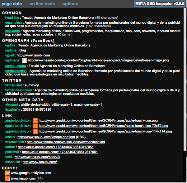 Meta SEO Inspector