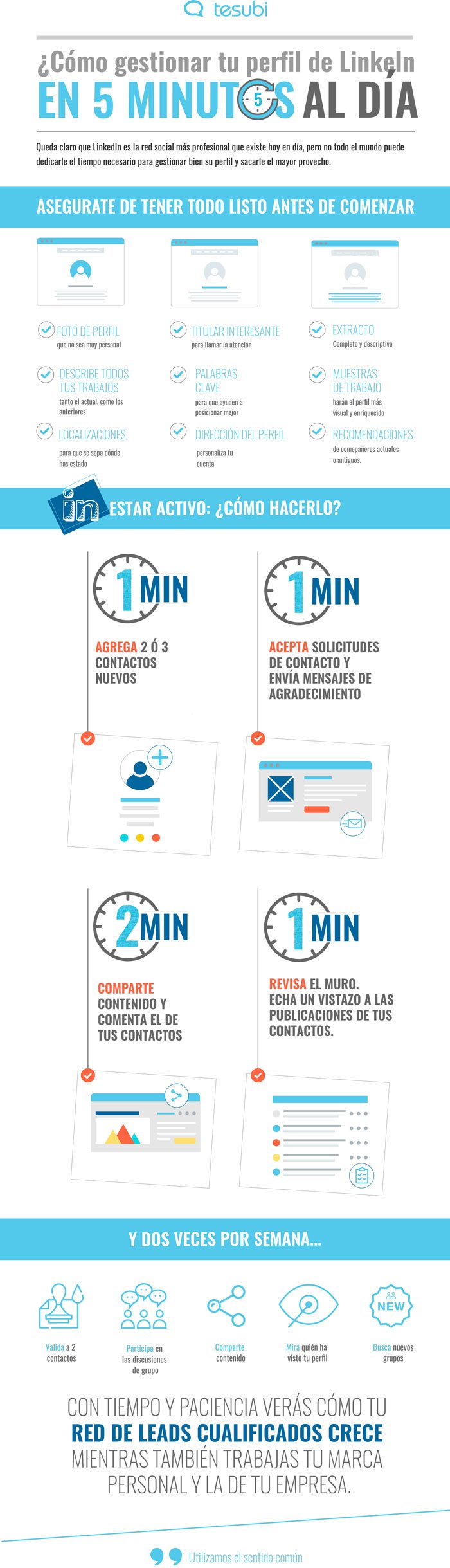 como optimizar el perfil de LinkedIn