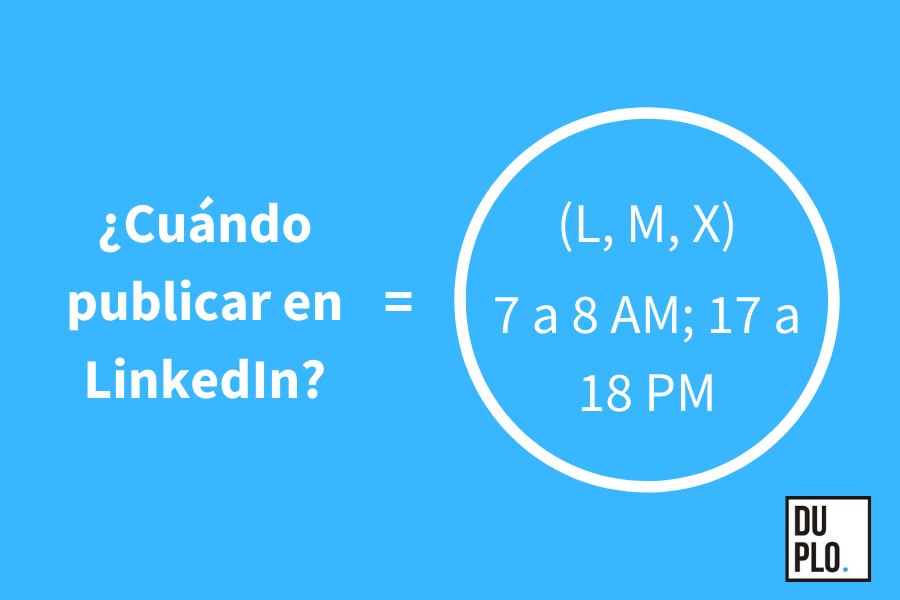 Cuando publicar en linekdin Cuando publicar en linekdin