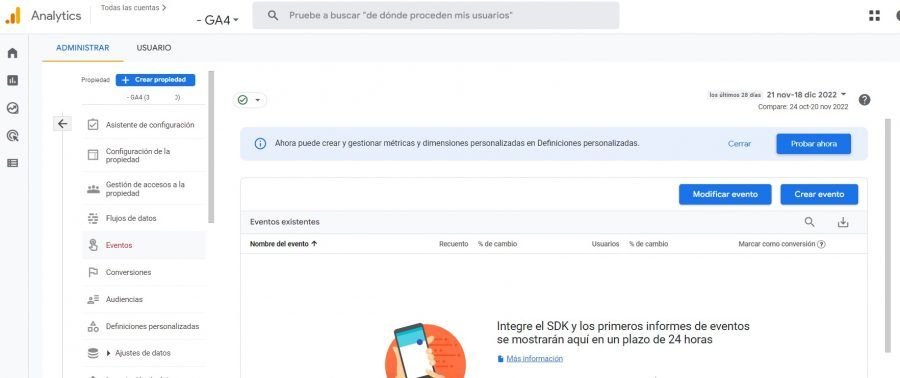 Google Analytics 4 como configurarlo